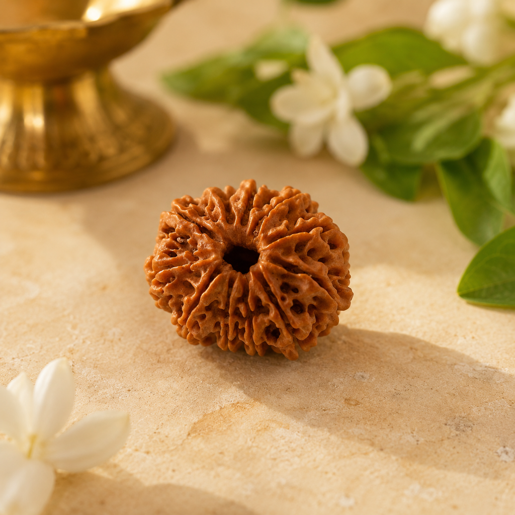 11 Mukhi Rudraksha — Nepal Origin, Lab Certified, Single Bead