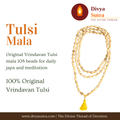 Original Tulsi Mala — Single Layer | 108 Beads | Vrindavan Tulsi | For Daily Jaap & Meditation